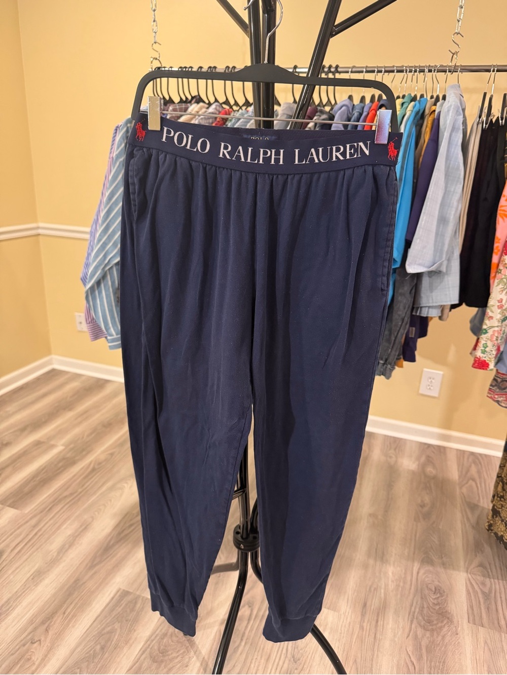 Polo by Ralph Lauren Navy Logo Waist Joggers